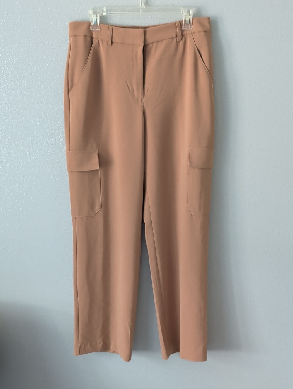 Express High-Rise Cargo Trousers in Camel